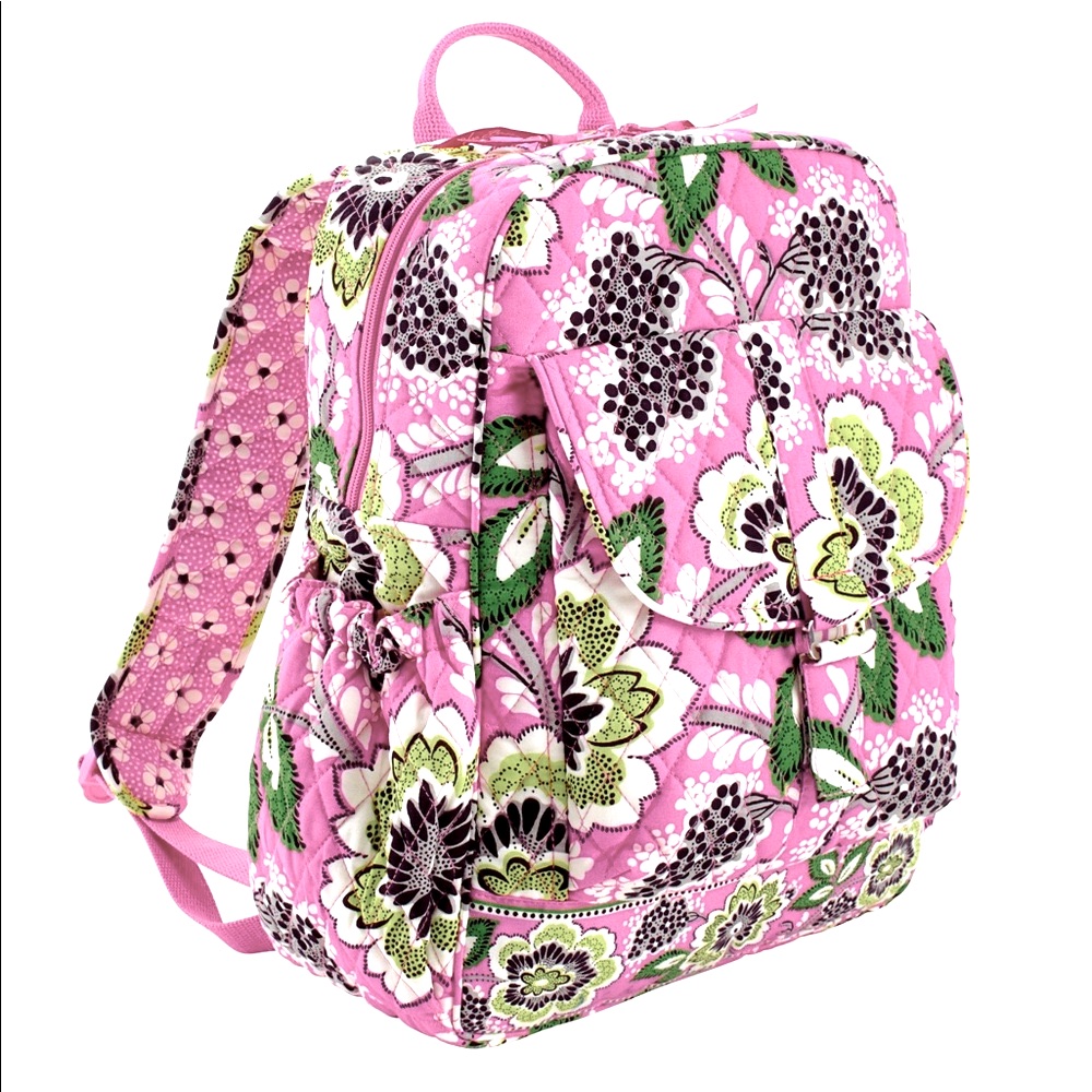 Vera Bradley Priscilla Pink Quilted Bookbag